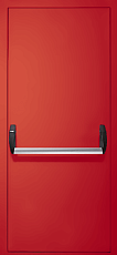 Дверь противопожарная с уплотнителем от холодного дыма EI30 красная