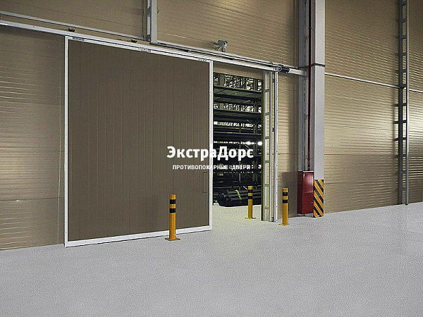 Противопожарные автоматические ворота коричневые в Пушкино  купить