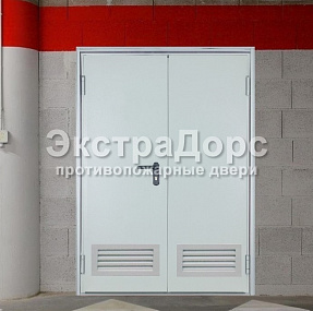 Противопожарные двери с решеткой от производителя в Пушкино  купить