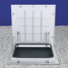 Белый герметичный противопожарный люк для частного дома